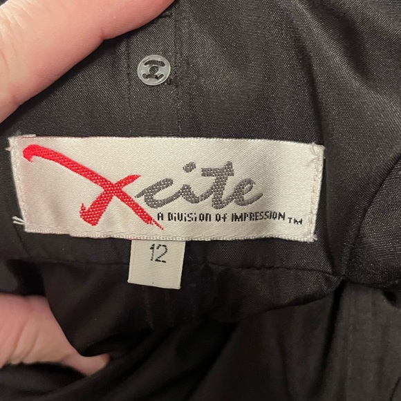 Xcite Strapless Mini Prom Dress Silver Black Size 12 NWT Homecoming Party - Picture 9 of 9